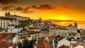 Vista de Lisboa ao amanhecer