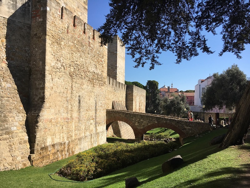 Entrada do Castelo de São Jorge em Lisboa 