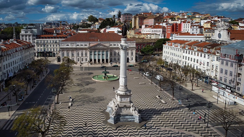 Praça do Rossio em Lisboa