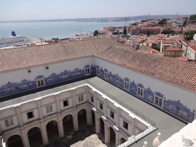 Vistas do terraço do Mosteiro de São Vicente de Fora