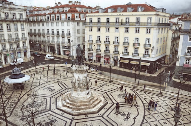 Praça de Camões em Lisboa