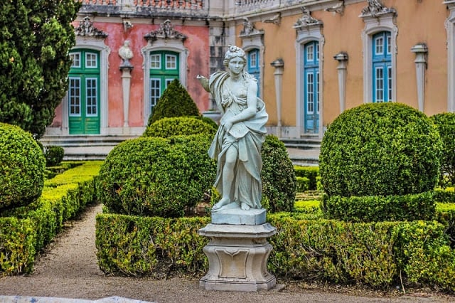 Jardim do Palácio de Queluz em Sintra