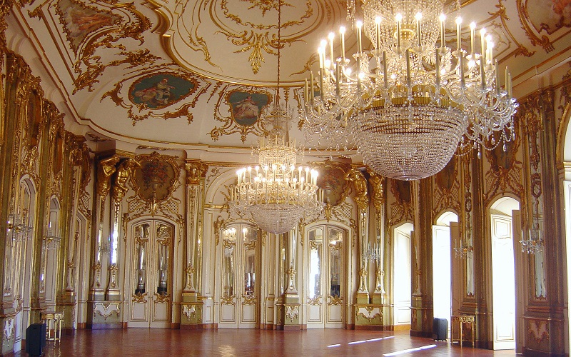 Salão do Palácio de Queluz em Sintra