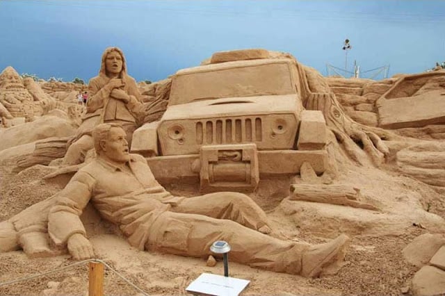 Esculturas de areia no Algarve