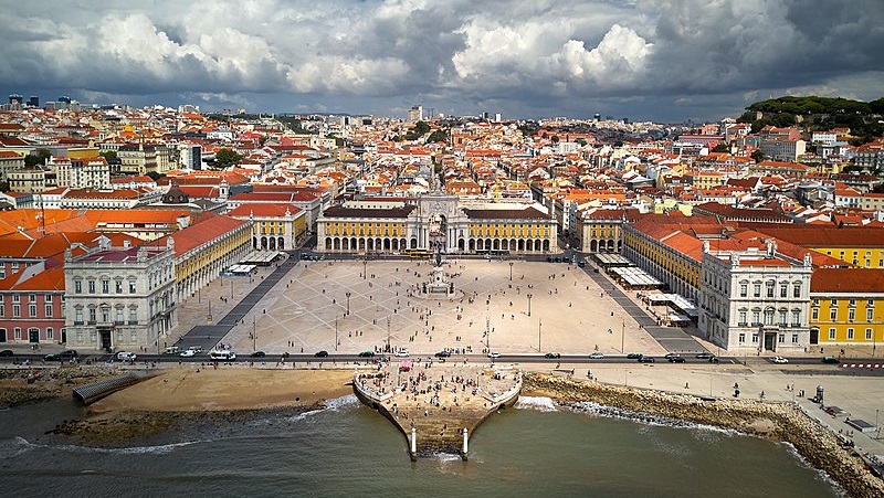 Passeios gratuitos em Lisboa: Vista do Terreiro do Paço