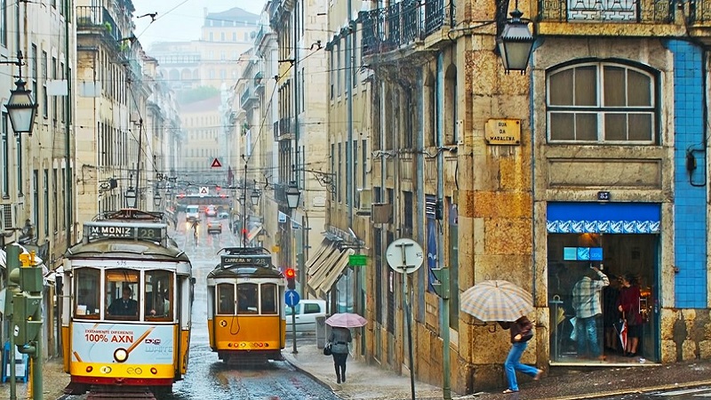 Inverno em Lisboa em janeiro