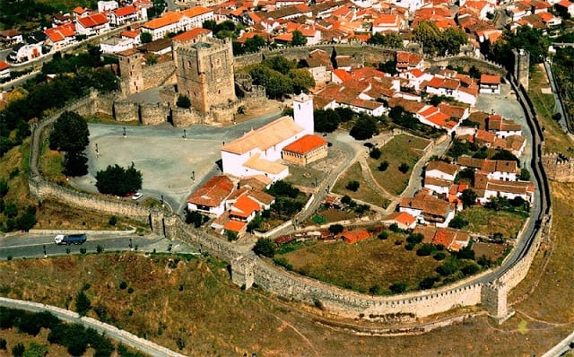 Vista aérea do Castelo de Bragança