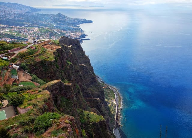 Vista aérea da Ilha da Madeira
