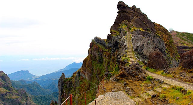 Pico do Areeiro na Ilha da Madeira