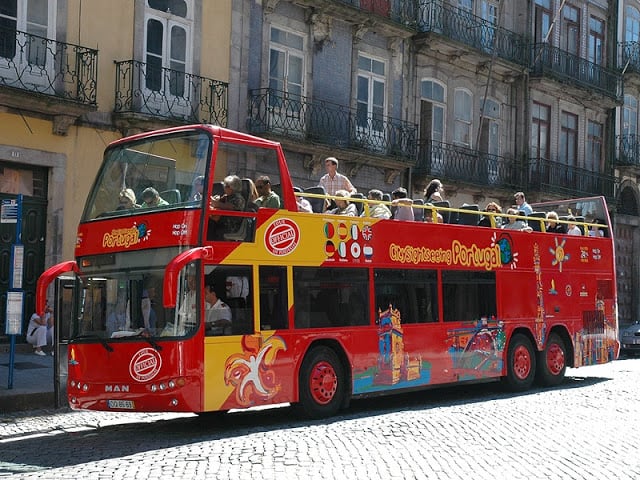 Ônibus da City Sightseeing Porto