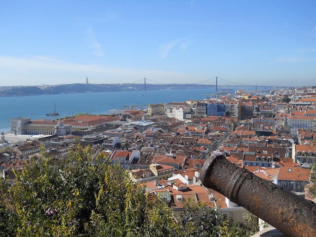 Vista do Castelo de São Jorge em Lisboa