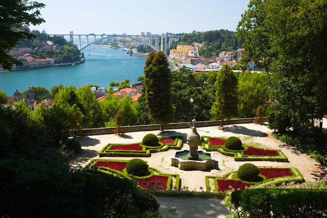 Jardins do Palácio de Cristal no Porto