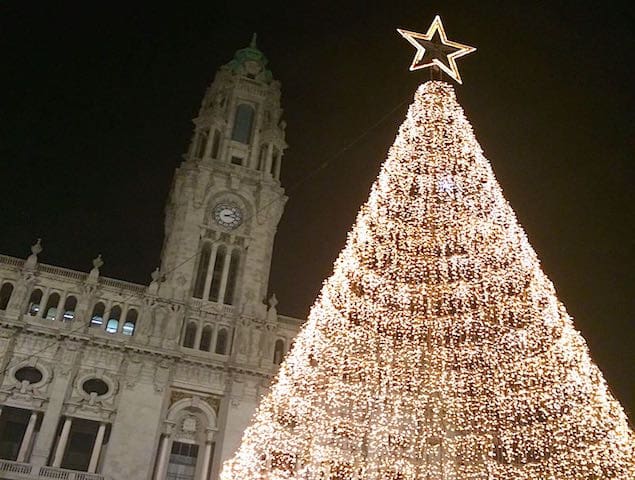 Árvore de Natal no Porto