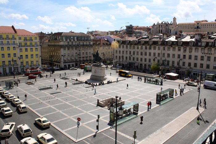 Roteiro em Lisboa - vista do centro da cidade 