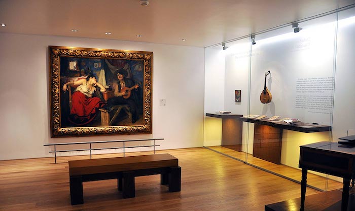 Museu do Fado em Lisboa - sala de exposição