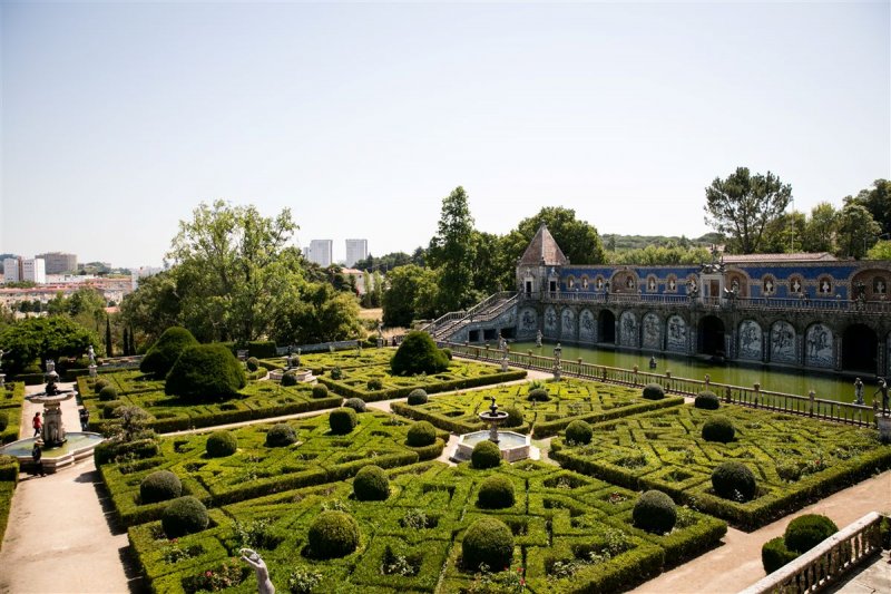 Jardim do Palácio dos Marqueses da Fronteira em Lisboa