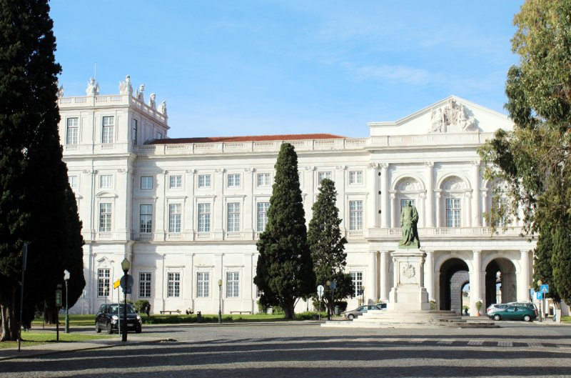 Fachada do Palácio Nacional da Ajuda em Lisboa