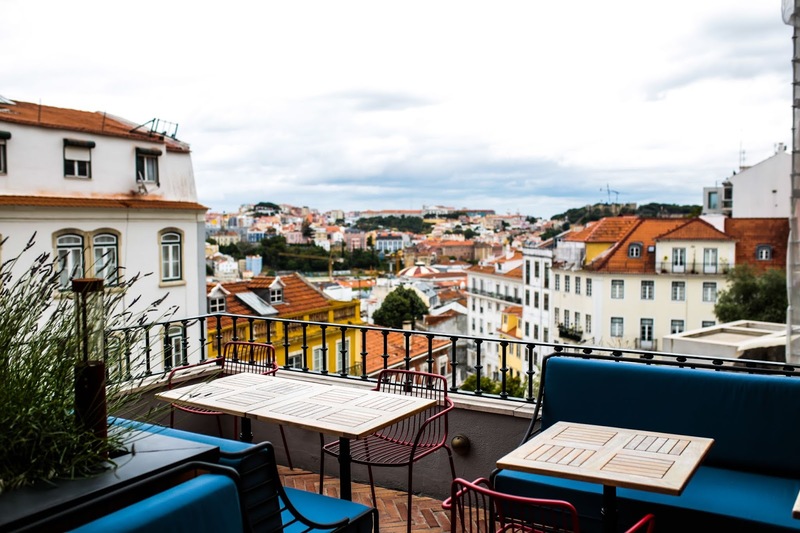 Vista do terraço do restaurante Jamie's Italian em Lisboa
