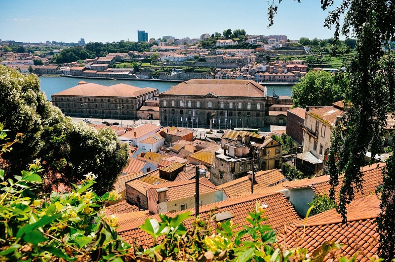 Vista do Jardim das Virtudes no Porto