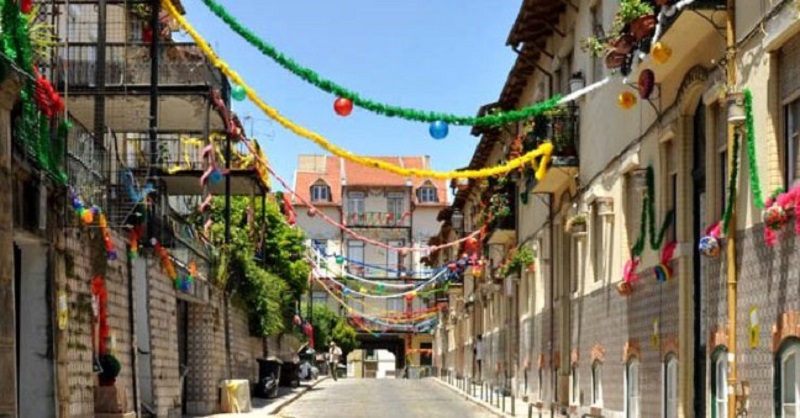 Festa de rua em Lisboa, Portugal