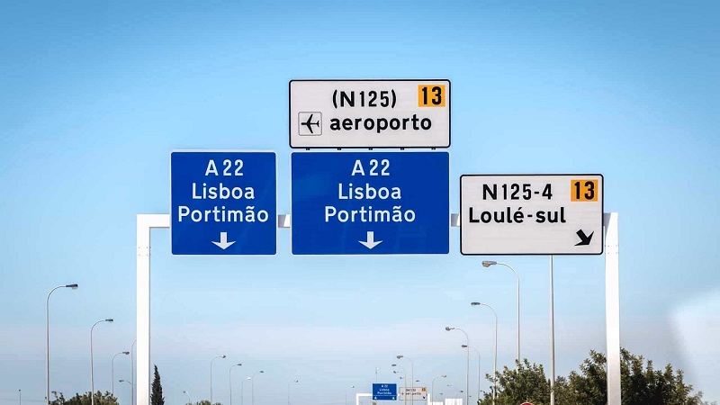 Placas de estradas em Portugal