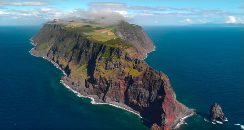 Ilha de São Jorge nos Açores